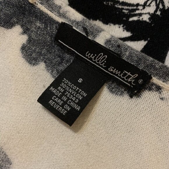 WILLI SMITH . Size Small. Cotton/Nylon Tie Front Cardigan Sweater. B81. - Picture 7 of 7